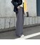 【4サイズ展開/リピーター続出！】とろみツイルストレートイージーパンツ