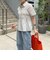 シャーリング半袖シャツ