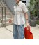シャーリング半袖シャツ