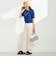 【WEB限定/大人気シリーズ】FR刺しゅうケーブル柄半袖プルオーバーニット