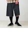 【セットアップ対応】メッシュデニムバギーショーツ