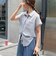 FR刺しゅうフレンチストライプシャツ
