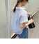 FR刺しゅうフレンチストライプシャツ