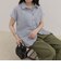 FR刺しゅうフレンチストライプシャツ