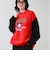 【MICKEY/ミッキー】裏起毛クルーネックトレーナー 袖デニム