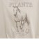 ホースプリント裾ドロストTシャツ