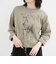 ホースプリント裾ドロストTシャツ