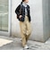 《別注》【TAION/タイオン】CREW NECK BUTTON DOWN JKT ダウンジャケット