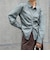 【WEB限定カラーあり】フロントギャザーコンパクトシャツ