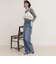 Soft color straight Denim