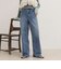 Soft color straight Denim