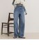 Soft color straight Denim