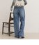 Soft color straight Denim