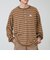 【GEVACO/ゲバコ】ヘンリーネックボーダー ロングスリーブTシャツ