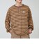 【GEVACO/ゲバコ】ヘンリーネックボーダー ロングスリーブTシャツ