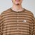 【GEVACO/ゲバコ】ヘンリーネックボーダー ロングスリーブTシャツ