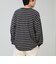 【GEVACO/ゲバコ】ヘンリーネックボーダー ロングスリーブTシャツ