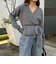 モヘヤ混カシュクールニットプルオーバー