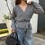 モヘヤ混カシュクールニットプルオーバー