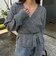 モヘヤ混カシュクールニットプルオーバー