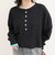 《WEB限定》【DISCUS /ディスカス】ワッフルヘンリーネックロンTシャツ