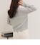 FR刺しゅうケーブル柄Vネックニットプルオーバー