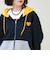 【FREDYMAC/フレディマック】ユニセックス レトロ配色ジップパーカー
