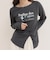 ツイストデザインballetロンTシャツ