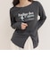 ツイストデザインballetロンTシャツ