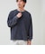 【ヴィンテージライク】硫化染めワッフル ヘンリーネックロングスリーブTシャツ