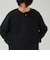 【ヴィンテージライク】硫化染めワッフル ヘンリーネックロングスリーブTシャツ