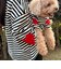 【FR PETS】ボーダーハートパッチプルオーバー