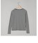 メロー袖 クルーネック ロングスリーブTシャツ