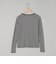 メロー袖 クルーネック ロングスリーブTシャツ