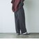 ツイルワイドストレートスラックス