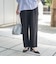 接触冷感リネンレーヨンテーパードパンツ（WEB限定サイズ）