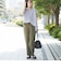 接触冷感リネンレーヨンテーパードパンツ（WEB限定サイズ）