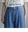 サイドライン タックワイドデニムパンツ