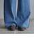 サイドライン タックワイドデニムパンツ