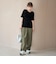 シアーベロアハーフスリーブTシャツ