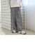 【定番】イージービューティーチェックワイドパンツ（WEB限定サイズあり）