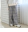 【定番】イージービューティーチェックワイドパンツ（WEB限定サイズあり）