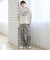 【定番】イージービューティーチェックワイドパンツ（WEB限定サイズあり）