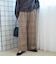 【定番】イージービューティーチェックワイドパンツ（WEB限定サイズあり）