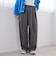 ウールライク裏起毛イージーカーブパンツ