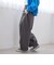 ウールライク裏起毛イージーカーブパンツ
