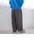 ウールライク裏起毛イージーカーブパンツ