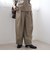 ウールライク裏起毛イージーカーブパンツ