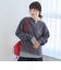 【セットアイテム】2wayヘンリーネック裏毛プルオーバー ボーダーロンTセット