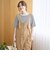 メロークルーネック リブ半袖ゆるTシャツ
